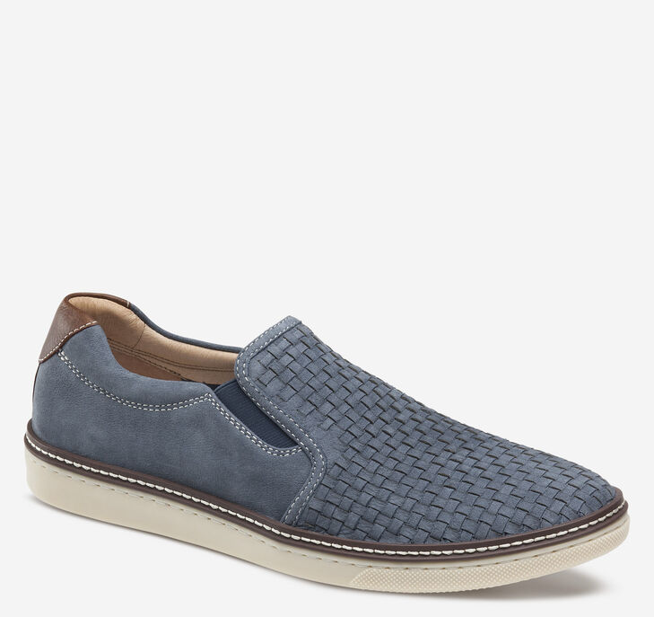 Johnston & Murphy McGuffey Woven Slip On Skor Herr - Blå Skor [SQ9724613]